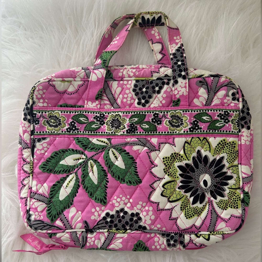 Vera Bradley Priscilla Pink Floral Quilted Travel Bag